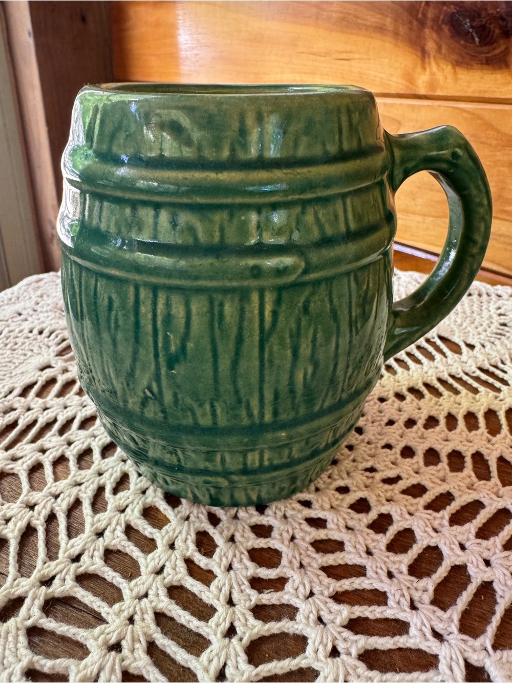 Antique McCoy Barrel Mug